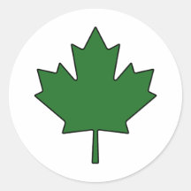 Symbole national canadien du Canada de feuille d'é Autocollants