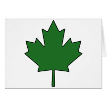 Symbole national canadien du Canada de feuille d'é Carte De Vœux