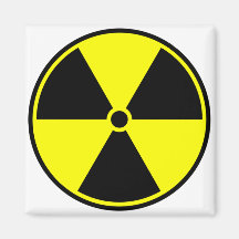 Symbole radioactif magnets