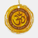 Symbole tibétain d'Aum d'incantation Décorations Pour Sapins De Noël
