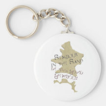 Symbols in the Sand Keychain