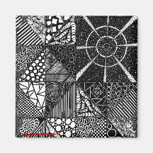 Symmetry Refrigerator Magnet