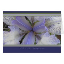 Sympathies Blue Iris Card