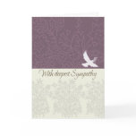 Sympathy card with dove, deepest sympathy
