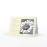 Sympathy Condolence Thank You Card -- Sunflower