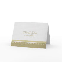 Sympathy Death Thank You Card - Classic Elegance