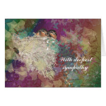 Sympathy -Sorry for your loss barn swallow fantasy Cards