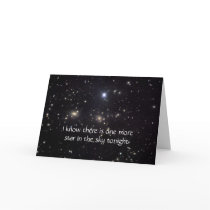 Sympathy Star In The Sky Card