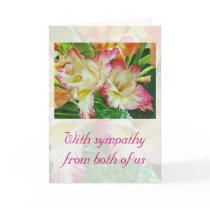 Sympathy Textured Gladiola Greeting Cards
