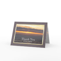 Sympathy Thank You Card -- Sunset Thank You