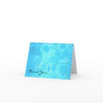 Sympathy Thank You Note Card  - Trees In Blue Mist