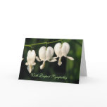 SYMPATHY WHITE FLOWERS CARDS