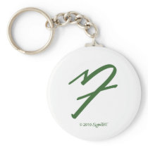 SymTell Green Anxious Symbol Keychain