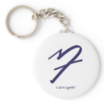 SymTell Purple Anxious Symbol Keychain