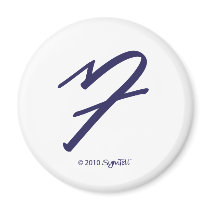 SymTell Purple Anxious Symbol Fridge Magnet
