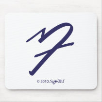 SymTell Purple Anxious Symbol Mousepads