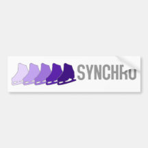 Synchro Skates Bumper Sticker