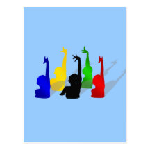 Synchronised swimming Synchronised swimmers Post Card
