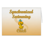 Synchronized Swimming Chick Cards
