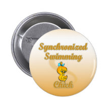 Synchronized Swimming Chick Pin