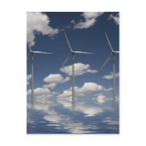Syncronised Wind Turbines Post Card