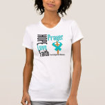 Syndrome de Tourette de prière de foi d'amour d'es t-shirts