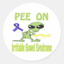Syndrome du côlon irritable autocollant rond