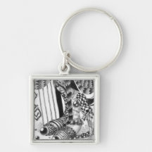 Synthetic Girl Keychain