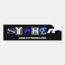 Sypher Motorsports Bumper Stickers