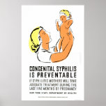 Syphilis Is Preventable 1939 WPA Print