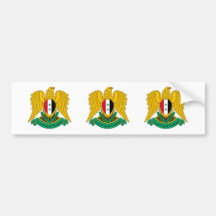Syria. Coat of Arms Bumper Stickers