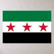 Syria Flag Print
