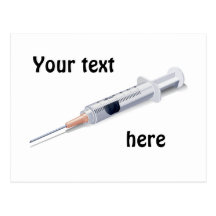 Syringe -  card post cards