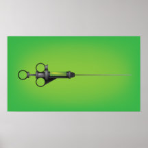 Syringe Green Poster