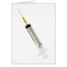 Syringe Greeting Card
