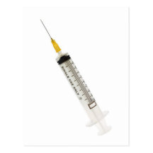 Syringe Post Card