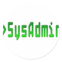 SysAdmin Sticker