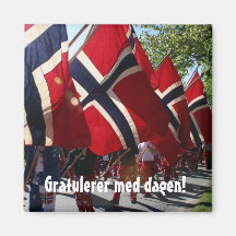 Syttende Mai Refrigerator Magnets