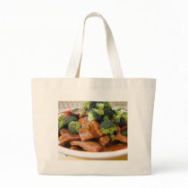 Szechwan Beef Broccoli Food Dinner Canvas Bags