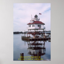T03001, DRUM POINT LIGHTHOUSE - SOLOMONS ISLAND... POSTERS