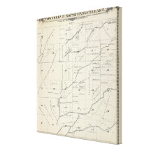 T21S R23E Tulare County Section Map Gallery Wrap Canvas