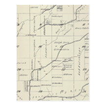 T21S R23E Tulare County Section Map Postcards