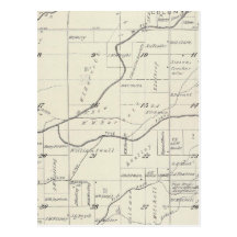 T21S R24E Tulare County Section Map Postcard