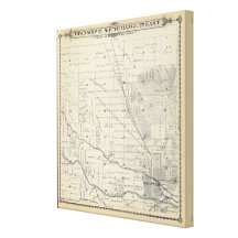 T21S R27E Tulare County Section Map Gallery Wrapped Canvas
