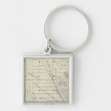 T21S R27E Tulare County Section Map Key Chain