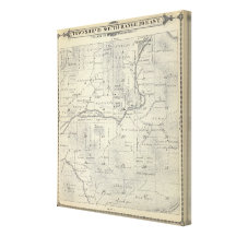 T21S R29E Tulare County Section Map Gallery Wrapped Canvas