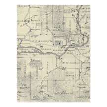 T21S R29E Tulare County Section Map Post Cards