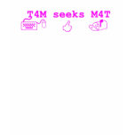 T4M Seeks M4T t-shirts