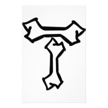 T bone icon stationery