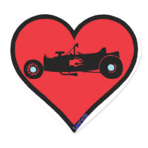 T bucket heart stickers